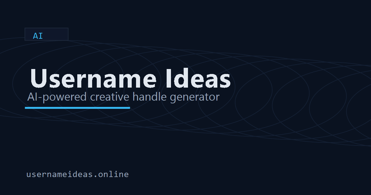 Username Ideas AI preview